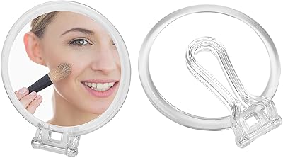 Miroir de maquillage double face snowflax 61 pouces 10x miroir pliable