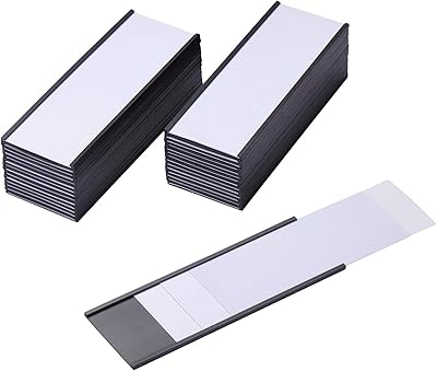 The white shop pack de 10 porte-étiquettes magnétiques lettre c | 0,5" x