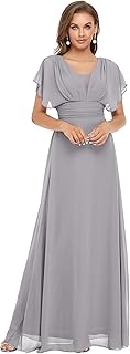 Robes de soirée formelles élégantes à col en v pour femmes