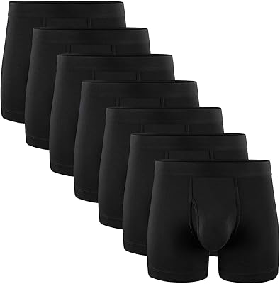 Boxer en coton doux et respirant pour homme, b : 7 paires