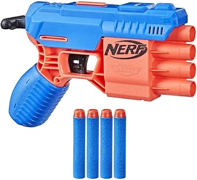 Nerf alpha strike claw qs-4 blaster weapon 4 fléchettes en mousse officielles nerf