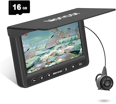 Caméra de pêche sous-marine moocor, caméra étanche infrarouge portable hd 1000tvl led