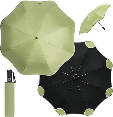 Parapluie d'angle rond pliant bouton d'ouverture et de fermeture automatique