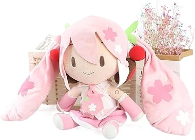 Poupée hatsune miku, figurine miku, poupée sakura miku, poupée en peluche douce sakura