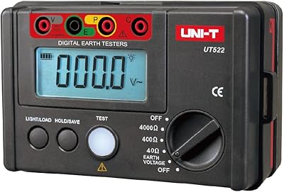 Testeur de terre numérique ut521 uni-t jusqu'à 2000 ohms et 200 volts