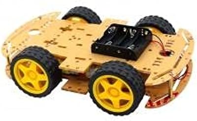 Kit de châssis de voiture smart 4wd pcb bleu avec encodeur de vitesse