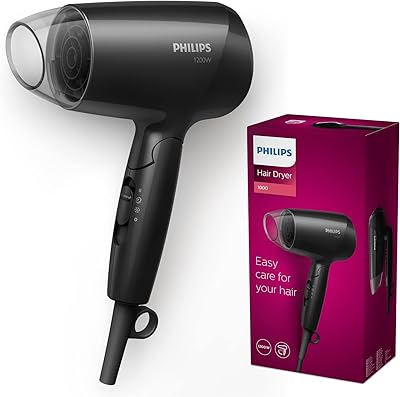 Philips essential care bhc010 10 sèche-cheveux noir 1200 w