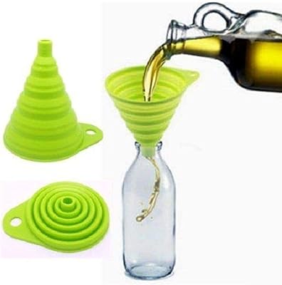 Entonnoir en silicone vert