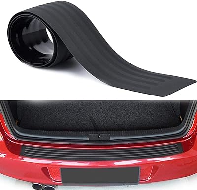 Protecteur de pare-chocs arrière de voiture protecteur voiture delfino caoutchouc noir durable protège