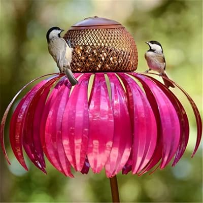 Mangeoire à oiseaux en forme de fleur de colibri décoration de jardin l'épreuve