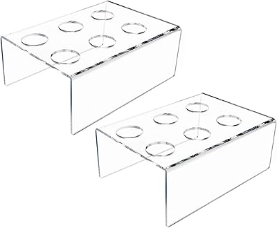 Support pour cornet de glace en acrylique djq avec 6 trous, 2 pièces