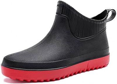 Bottes iwoyxy pour hommes bottes de pluie imperméables à la mode pour hommes