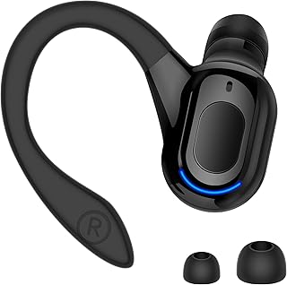 Écouteur sans fil bluetooth v5.2 avec microphone intra-auriculaire antibruit adapté au travail, au