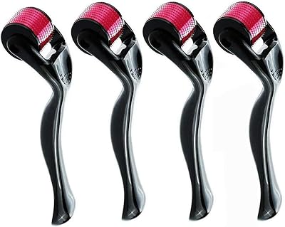 4 pièces micro-aiguilles en titane soins de la peau rides du visage