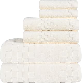 Serviettes de bain en coton doux dia oji 6 pièces serviettes
