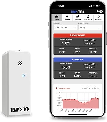 Le capteur de température et d'humidité à distance sans fil se connecte directement