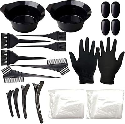 Ensemble de pinceaux de teinture pour cheveux alykdon 22 pièces - bol