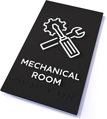 Panneau de porte mécanique copic letters design moderne conforme à l'ada avec braille