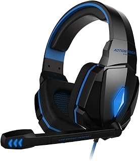 Casque de jeu kushion each g4000, port usb 3,5 mm, microphone basse stéréo