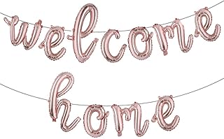Bannière de ballons de bienvenue de 16 pouces, ballons en aluminium avec lettres