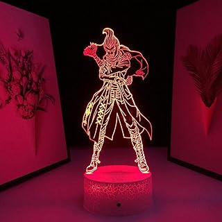 Lampe de table illusion 3d led veilleuse base lave gundam eiji tanaka décoration