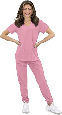 Ensemble de vêtements médicaux 2 pièces coupe ajustée green town pour femme
