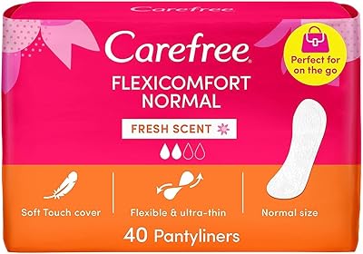 Serviettes hygiéniques carefree flexi comfort au parfum frais, 40 pièces