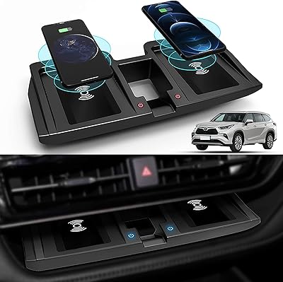 Kucok chargeur de voiture sans fil sur mesure pour toyota highlander 2020-2022 avec double. Diaytar : Votre partenaire e-commerce au quotidien