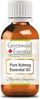 Huile essentielle de noix de muscade pure greenwood (parfums myristica) 100 % naturelle