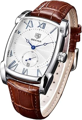 Montres pour hommes montre-bracelet à quartz rectangulaire en or pour hommes bracelet