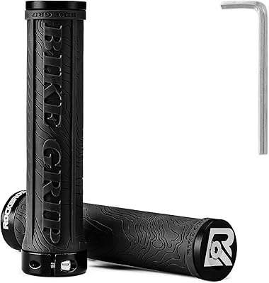 Poignées de guidon de vélo rockbros double verrouillage poignée de vélo vtt poignée