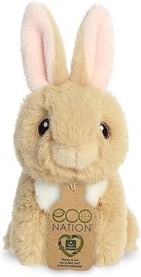 Aurora, 35074, petit lapin beige foncé eco nation, 5 pouces, peluche, marron