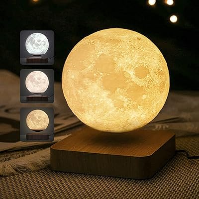 Lampe de lune flottante mofish, lampe de nuit 3d, lampe de table led