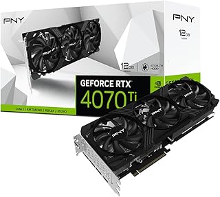 Carte graphique pny geforce rtxtm 4070 ti 12 go vertuo tri-fan dlss 3