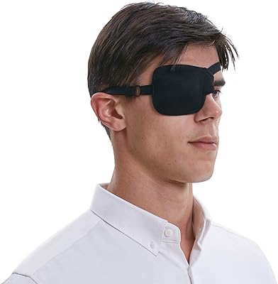Cache-œil 3d vacaroline - deuxième génération (noir), 1 pièce (paquet de 1)