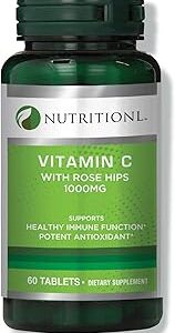 Capsules de vitamine c à l'églantier de nutritional, 60 gélules, pesant 1000 mg. Gagnez du temps et de l'argent avec Diaytar