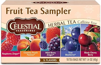 Échantillonneur de fruits aux herbes pour assaisonnement - 18 sachets de thé