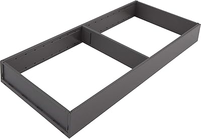 Cadre de tiroir large bloom nl500 mm de la ligne impia, gris mat