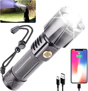 Lampe de poche led holfire ultra lumineuse 120 000 lumens 30 w rechargeable