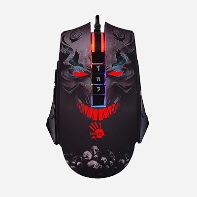 Souris de jeu d'animation blood rgb avec technologie light strike moteur