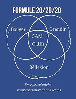 5am club, formule 20/20/20 - un carnet d'auto-discipline pour atteindre ses objectifs