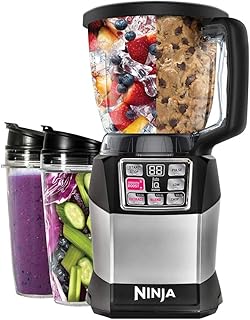 Mélangeur nutri ninja bl 492 avec iq automatique, noir/gris