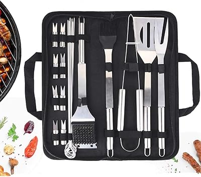 Ensemble d'accessoires pour barbecue maxbrothers, ensemble de couverts exclusif de 20 pièces