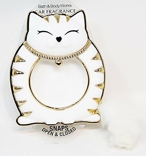 Limited brands bath body works clip pour visière parfumable glam white kitty cat