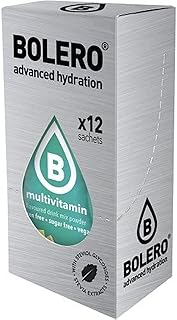 Bâtons individuels bolero advanced hydration, sans sucre, aromatisés à l'eau, multivitamines, 3 g/pièce
