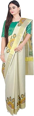 Sari indien banarasi pour femme avec chemisier non cousu (1088)