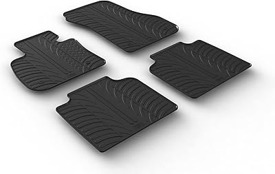 Jeu de tapis de voiture en caoutchouc gledring compatibles avec bmw 2-erie