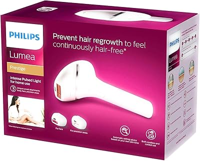 Philips lumea prestige bri953/00 ipl intense pulse light () 5j/cm2 gris, blanc