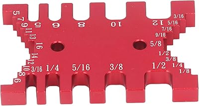 Outil de mesure de tenon à queue d'aronde en aluminium pour le travail