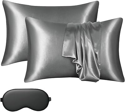 Taie d'oreiller en soie double face douce et respirante bisselier hair, taie d'oreiller